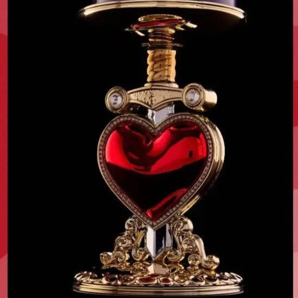 NIB Disney Villains EVIL QUEEN Red Heart Gold Dagger Candle Holder Collection